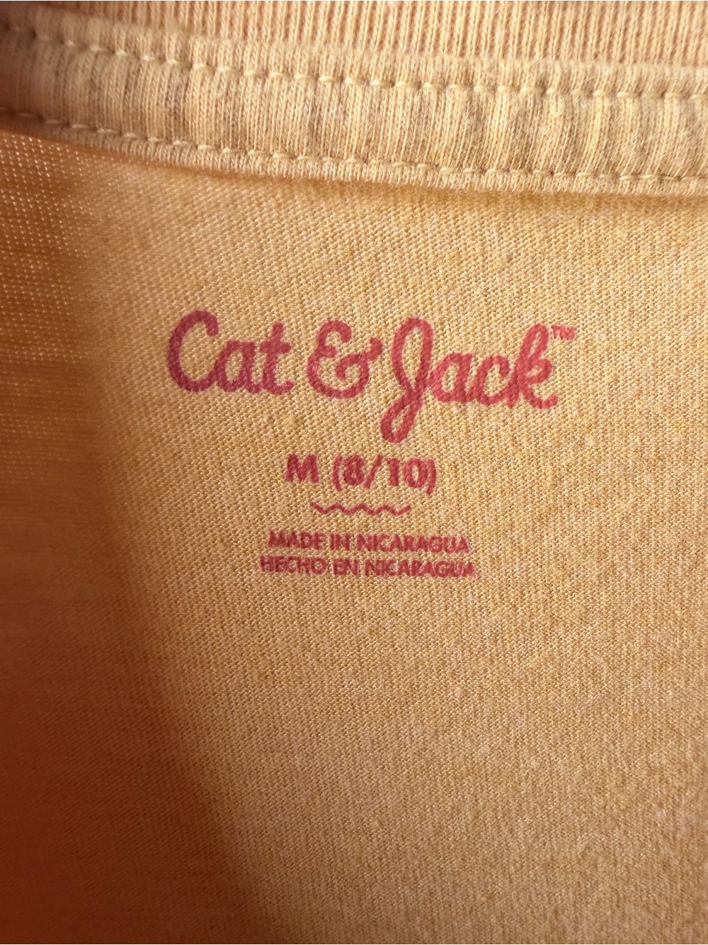 Cat & Jack Mustard Bug Graphic Long Sleeve Tee Boys Medium (8) Insect Nature - Picture 3 of 6